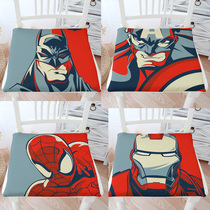 Avengers Captain America Iron Man Spider-man chair pad Cotton and hemp seat pad Chair pad Dining chair pad Office