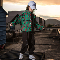 Girls hip-hop suit autumn Korean version of the performance clothing girl hip-hop performance clothing hiphop overalls tide clothing catwalk