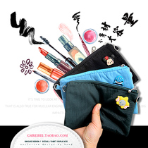Export order wallet female short cute student small coin wallet cosmetic bag girl heart fresh canvas wallet