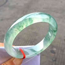 Longyu Culture Ice Flowers Emerald Bracelets Round Bars Your Princess Myanmar Emerald Bracelet Jade Bracelet Child