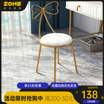 Makeup stool chair backrest bedroom girl home dressing stool Net red ins butterfly stool modern dressing table stool