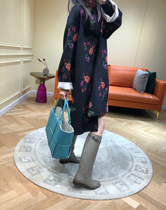 The rare digital print double-sided wool coat of the Xiang family takes off from dusk