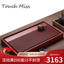 TOUCH MISS Bakelite tea tray flagship store large Chinese style retro Bakelite Tea Sea drainage household tea tray