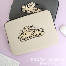Spot South Korea Apple laptop bag pro13 liner bag 16 cute ins shockproof flat protective sleeve 11
