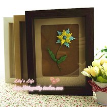 Photo frame frame Solid wood frame thickened paper table Wall mounted frame Framed painting Three-dimensional frame Insect specimen frame
