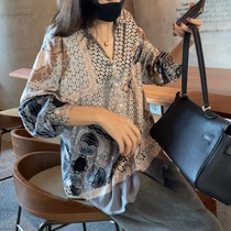 Linda Elder Sister high-end custom temperament flower shirt A3C0152