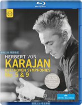  Beethoven Symphony No 5(1966) Symphony No 9 (1977)Karajan Berlin Philharmonic 25G