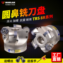 CNC milling cutter plate hardened white RDMW1605 blade R8 thick sheet round nose milling cutter plate TRS 8R63-22