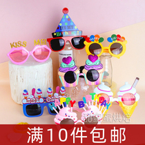 South Korea ins small red book with birthday party funny glasses happy birthday glasses Net Red birthday glasses