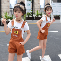 Big Girl Back Belt Pants Suit Summer Dress 11 12 12 13 Twin Girlfriends Girl Shorts Shorts Summer Clothes
