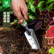 Wo Shi planting flowers and planting tools home gardening shovel set potted vegetable small shovel digging three sets