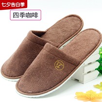 10 pairs of disposable slippers hospitality slippers home hotel thickened hotel non-slip 100 pairs winter