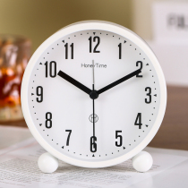 Desktop alarm clock Student children special minimalist metal clock with lamp muted headboard small alarm clock learning alarm clock