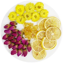 Ice sugar lemon chrysanthemum tea bag combination heat-clearing and anti-poisoning for men and women to stay up late health-care cold tea to reduce fire