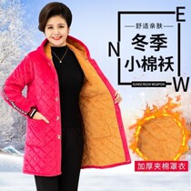 Glint Warm Hood Clothes Adult Woman Autumn Winter Suede Jacket Kitchen long sleeve apron Thickened Workwear