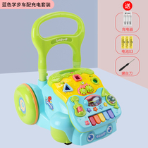 Baby Walker multifunctional anti-rollover baby trolley music toy three-in-one anti-o-leg Walker