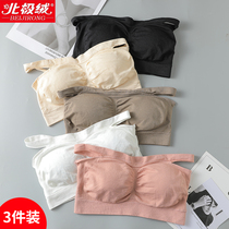 Summer smeared womens underwear anti-walking light coalbed with chest-type beating bottom harnesses small vest bra bare shoulders