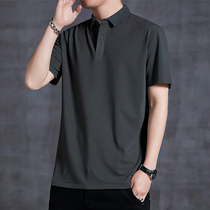 Summer turnover short sleeves POLO shirt male pure color with collar t-shirt half sleeve mid youth mens clothing blouses blouses
