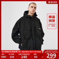 FPA functional waterproof pocket jacket black three-in-one outdoor windproof sports mountaineering travel hiking jacket