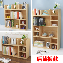 Solid wood student table bookshelf simple children desktop small bookshelf shelf office desk storage window