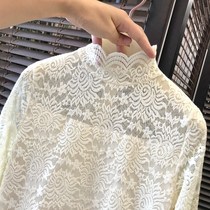 LiLyBrovvn summer Korean lace turtleneck sexy inner mesh slim-fit Western style plus velvet top bottoming shirt women