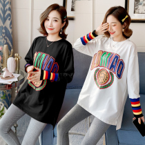 Pregnancy Woman Dress Spring Autumn Cash Yoo Pregnant Woman Spring Clothing Suit Fashion style blouses dress and dress sweatshirt out of the box Two