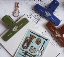 Japanese hand account stationery HIGHTIDE vintage color plastic clip ticket clip Dovetail clip Penco Placlip