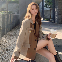 MAJE KARA Small Suit Jacket Women Early Autumn 2022 New Leisure Temperament Fried Street Advanced Fan Suit