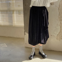 LET ME SEE midline socks womens color Square cotton socks personality retro ins tidal stockings breathable stockings