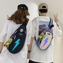 Mens Chest Wrap Ins Tide Street Tooling Diagonal Satchel Fashion Tide Card Satchel Satchel Bag Single Shoulder Small Backpack Chest Front Bag