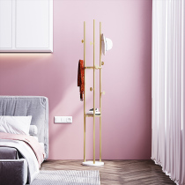 Coat rack Floor-to-ceiling bedroom Nordic marble hanger Simple modern creative net red ins wind metal hanger