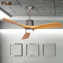  A Nordic electric fan chandelier European simple dining room Bedroom lighting American ceiling fan light Living room LED dining room lighting