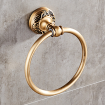 New bathroom towel ring antique space aluminum towel hanging ring round towel rack Bathroom ring rack hardware pendant