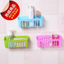 Kitchen supplies sink multifunctional storage rack wall-mounted double suction cup multi-purpose E dishwashing sponge drain rack basket