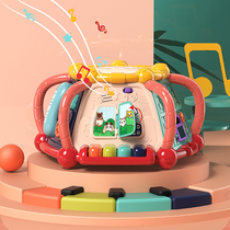 Music Pat drum childrens hand beat drum baby rechargeable hexahedron educational toy baby 0-1 years 3-6 months