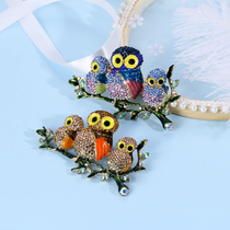 Cat head eagle brooch trendy woman pin collar anti-walking light sweater colorful thoracic floral accessories Atmospheric Fashion Accessories