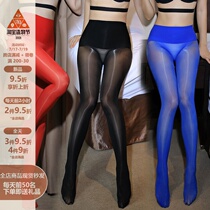 New 360 degree incognito pants seamless shiny stockings high waist sexy shiny socks 8D ultra-thin glitter pantyhose