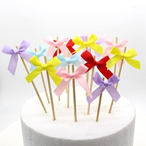 Wedding decoration dessert arranged colorful butterfly knot insert cupcake Birthday Cake Fruit inserts 10