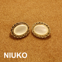 NIUKO clothing accessories exquisite clothing DIY retro button button oval buckle high-end exquisite button