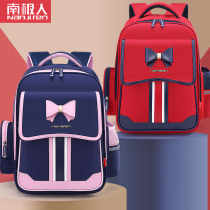 Antarctic schoolbag female primary school students girls one two three to sixth grade girls lightweight spine protection and load reduction childrens backpacks