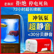 Fish Tank Oxygen Pumps Ultra Silent Old Fishing Artisan Aquarium Oxygenated Charging Oxygen Machine AC DC Dual-use Portable Outdoor