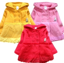 2022 Spring autumn style Peter Little Rabbit All cotton girl thickened clip cotton lace cotton clothing cotton jacket cotton jacket cotton clothes