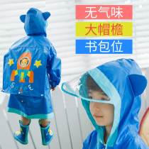 Childrens raincoats boys and girls ponchos primary school students 3-6-12 years old with schoolbags