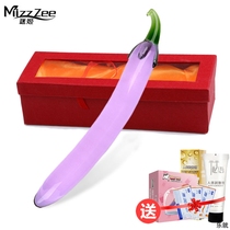 Transparent glass fairy crystal stick female male self-defense comfort device inserted asshole anal anal plug Cucumber Banana