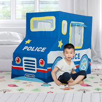 Aisheng childrens indoor police car tent game house house for boys and girls Dessert toys Birthday gift treasure