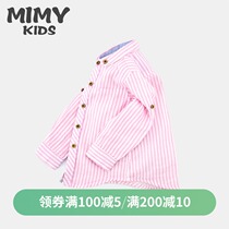 Pure cotton foreign style childrens long-sleeved shirt Spring and autumn fashion boys  shirts handsome Korean version of the male baby top jacket