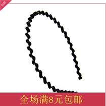 South Korea imported wave spiral flexible steel hair band headband hair card unisex a variety of colors