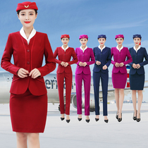 Flight attendant uniform beautician hotel overalls fashion dress vest professional suit suit suit women Autumn 2019 New