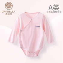 Jebella baby Spring and Autumn Nursing Triangle Hays Long sleeves Autumn Clothes Baby Pure Cotton Princess Thin New Bag Fart