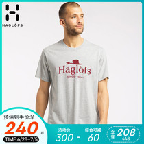 Spring and summer matches stick HAGLOFS outdoor male cotton quality perspiration breathable soft and comfortable round collar short sleeve T-shirt 603511